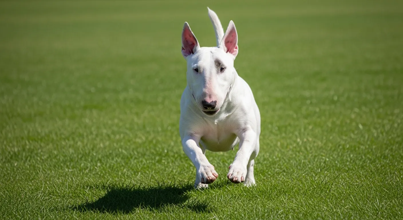 Bull Terrier en mouvement